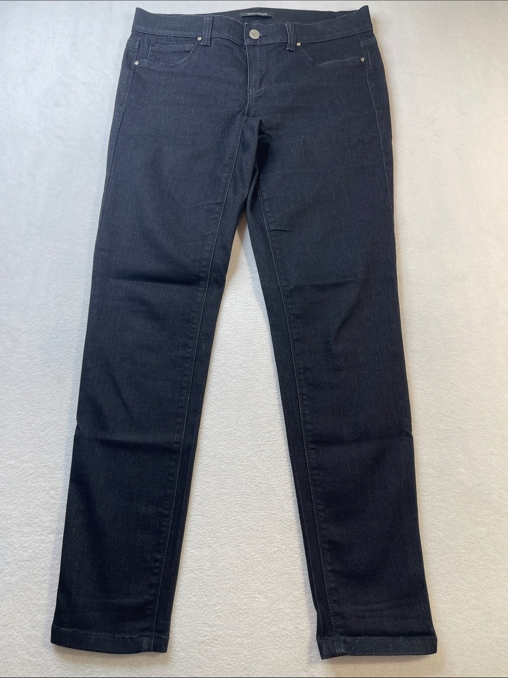 White House Black Market Women's Skinny Black Jeans SIZE SMALL